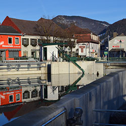 Kraftwerk Kirchberg Pielach mit Einlaufschutz